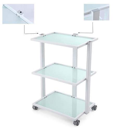 TatArtist Glass Top Beauty Facial Trolley BA6037