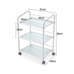 TatArtist Beauty Salon Pedicure Trolley Cart FF-DPI-TRLY-6039-WHT