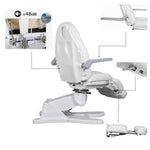 TatArtist Electric Facial Bed Rotating Aesthetic Spa Cosmetic Chair with Paper Roller G904 FF-DPI-FCCHR-G904-WHT