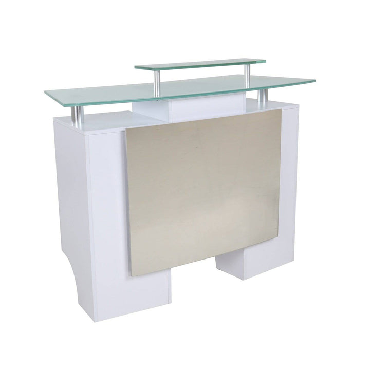 Mayakoba GLASGLOW I Reception Desk White DPI-NRTBL-3313-WH-KIT