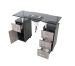 Mayakoba Glasglow Manicure Table With Fan