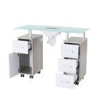 Mayakoba Glasglow Manicure Table With Fan