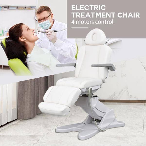 Beauty-Ace 4 Motors Electric Beauty Salon Chair G903 - White Upholstery FF-DPI-FCCHR-G903-WHT