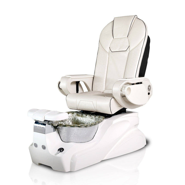 TSM T-SPA White Base Humvee Throne-2 / Cream T-SPA-TRI-HUMVEE-CREAM