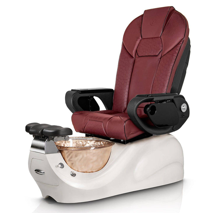 ShopSalonCity T-SPA Vespa TV-White-Gold / Throne-2 / TV-Burgundy T-SPA-VESPA-WHITE-GOLD-T2-BUR