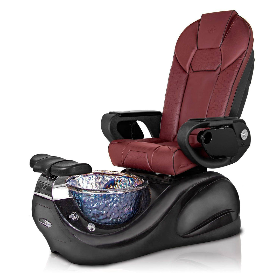 ShopSalonCity T-SPA Vespa TV-Black-Nickel / Throne-2 / TV-Burgundy T-SPA-VESPA-BLACK-NICKEL-T2-BUR