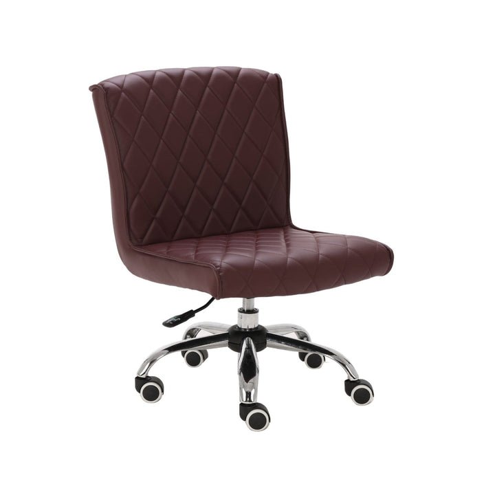 Mayakoba Delia Pedicure Technician Stool Burgundy YYK-PDSTL-10512-BG