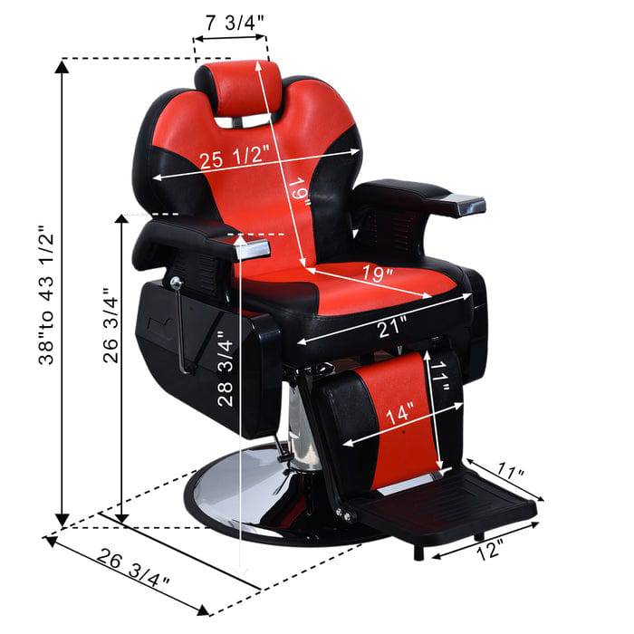 ShopSalonCity BarberPub Hydraulic Recline Barber Chair  6154-2688