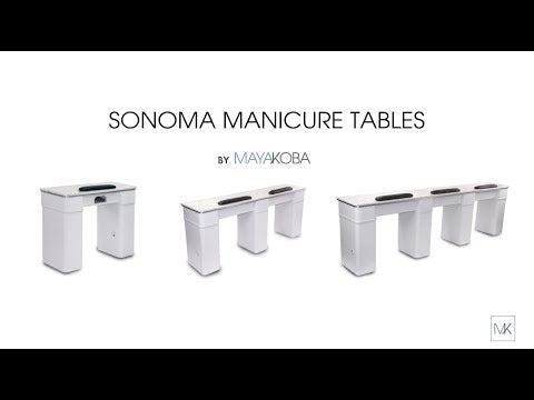 Sonoma II Manicure Table in Modern Black