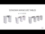 Sonoma II Manicure Table in Modern Black