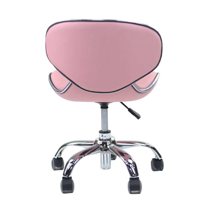 Mayakoba UMI Salon Pedicure Technician Stool, Rolling Seat with Adjustable 13"-15"